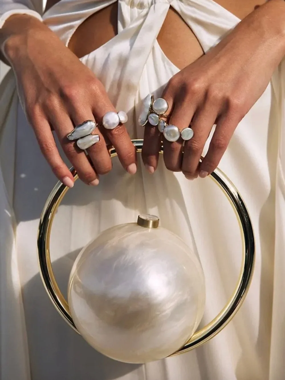Cult Gaia Mina Pearl Bag - Picture 1 of 8